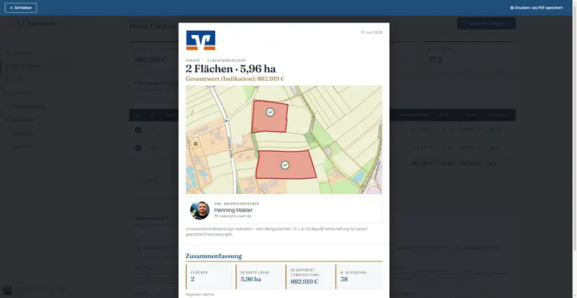 Flurwert – Exposé erstellen